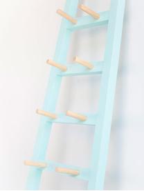 Estantería escalera Agun, Madera de pino, pintado, Azul claro, An 46 x Al 170 cm