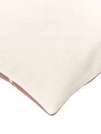 Housse de coussin bohème terracotta Ausel, Terre cuite, blanc crème