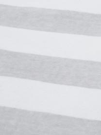 Toalla de playa a rayas con flecos Mare, Gris, blanco, An 80 x L 160 cm