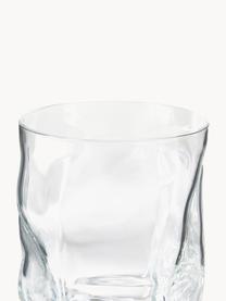 Bicchiere dalla forma organica Sorgente 6 pz, Vetro, Trasparente, Ø 9 x Alt. 11 cm, 420 ml