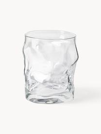 Vasos de forma orgánica Sorgente, 6 uds., Vidrio, Transparente, Ø 9 x Al 11 cm, 420 ml