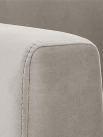 Samt-Ecksofa Luna, Bezug: Samt (100 % Polyester), O, Gestell: Massives Buchenholz, Schi, Samt Greige, B 280 x T 184 cm, Eckteil links