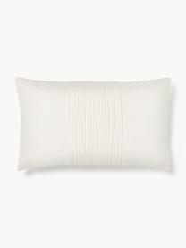 Housse de coussin en lin Dalia, 51 % lin, 49 % coton, Blanc cassé, larg. 30 x long. 50 cm