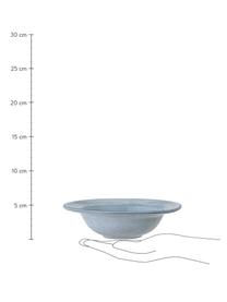 Handgemachter Steingut-Suppenteller Sandrine in Blautönen, Steingut, Blautöne, Ø 22 cm, Innen: 15 cm