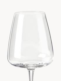 Ručně foukané sklenice na červené víno Ellery, 4 ks, Sodnovápenaté sklo, ručně foukané 

Sodnovápenaté sklo se díky hladkému a neporéznímu povrchu snadno čistí. Stejně jako ostatní typy skla je plně recyklovatelné, což pomáhá snižovat dopad na životní prostředí. Je však třeba poznamenat, že je citlivé na teplotní výkyvy, proto je třeba opatrnosti, když např. do sklenice naléváte velmi horké tekutiny., Transparentní, Ø 11 cm, V 23 cm, 610 ml
