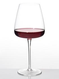 Copas de vino tinto artesanales Ellery, 4 uds., Vidrio, Transparente, Ø 11 x Al 23 cm, 610 ml