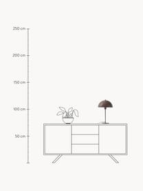 Lámpara de mesa Matilda, Pantalla: metal con pintura en polv, Cable: cubierto en tela, Turrón, Ø 29 x Al 45 cm