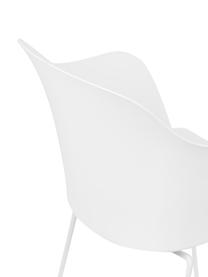 Chaises design avec accoudoirs Tango, 2 pièces, Blanc