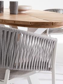 Stohovatelná zahradní židle Florencia, Světle šedá, bílá, Š 60 cm, V 80 cm