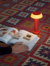 Mobilna lampa stołowa LED z funkcją przyciemniania PL1, Stelaż: metal powlekany, Czerwony, jasny żółty, Ø 13 x W 24 cm