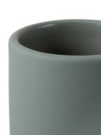 Vaso cepillo de dientes Lotus, Cerámica, Verde, Ø 7 x Al 10 cm