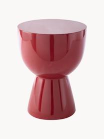 Table d'appoint ronde Tam Tam, Plastique, laqué, Lie de vin, Ø 36 x haut. 46 cm