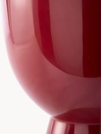 Mesa auxiliar Tam Tam, Plástico pintado, Rojo vino, Ø 36 x Al 46 cm