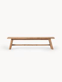 Banc en bois de teck Lawas, Bois de teck recyclé, finition naturelle
Ce produit est fabriqué à partir de bois certifié FSC® issu du développement durable, Bois de teck, larg. 180 x haut. 45 cm