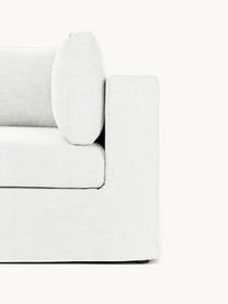 Módulo de esquina sofá Russell, desenfundable, Tapizado: 100% algodón Alta resiste, Tapizado: relleno de espuma, Estructura: madera contrachapada de p, Patas: plástico Este producto es, Tejido Off White, An 103 x F 103 cm