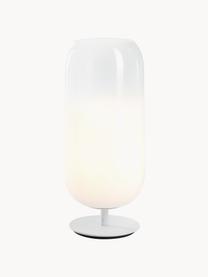 Ručne fúkaná stolová lampa Gople, rôzne veľkosti, Biela, Š 21 x V 49 cm