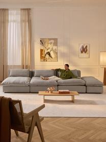 Modulares XL-Sofa Felix (3-Sitzer) mit Hocker, Bezug: 100 % Polyester Der strap, Gestell: Massives Kiefern- und Fic, Webstoff Greige, B 360 x T 140 cm