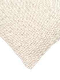 Federa arredo color bianco crema Anise, 100% cotone, Bianco crema, Larg. 30 x Lung. 50 cm