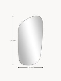 Nástěnné zrcadlo Oiva, Černá, Š 75 cm, V 150 cm