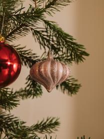 Bruchfestes Weihnachtskugel-Set Nip Ø 7 cm, 60-tlg., Rosa, Rot, Weiß, Silberfarben, Ø 7x H 7 cm