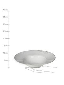 Ręcznie wykonany talerz głęboki Nordic Sand, 4 szt., Kamionka, Szary, Ø 29 x W 7 cm