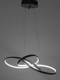 LED Pendelleuchte Nebulosa, Gestell: Metall, Aluminium, Weiss, 65 x 11 cm