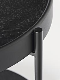 Odkladací stolík Renee, Čierna, Ø 44 x V 49 cm