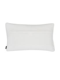 Coussin rectangulaire velours Smock, Blanc