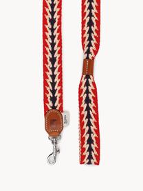 Handgefertigte Hundeleine Peruvian Arrow, Verschluss: Zamak, Rot, Dunkelblau, Weiss, L 120 cm