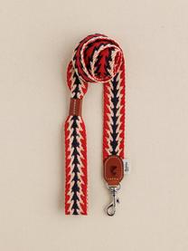 Handgefertigte Hundeleine Peruvian Arrow, Verschluss: Zamak, Rot, Dunkelblau, Weiss, L 120 cm