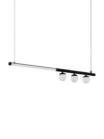 Lámpara de techo grande LED Phianeros, Pantalla: plástico, Estructura: metal recubierto, Anclaje: metal recubierto, Cable: plástico, Blanco, negro, An 100 x Al 120 cm