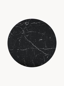Tavolo rotondo effetto marmo Karla, Ø 90 cm, Nero, marmorizzato, Ø 90 x Alt. 75 cm