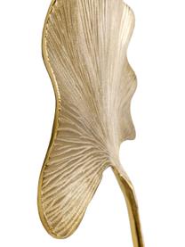 Wandobjekt Ginkgo Leaf, Aluminium, vernickelt, Goldfarben, B 50 x H 44 cm