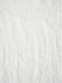 Tovaglia in lino bianco Duk, 100% lino, Bianco, Per 6 - 10 persone (Larg. 135 x Lung. 250 cm)