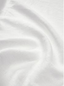 Tovaglia in lino bianco Duk, 100% lino, Bianco, Per 6 - 10 persone (Larg. 135 x Lung. 250 cm)