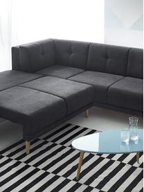 Sofa narożna z funkcją spania Luna, Tapicerka: 100% aksamit poliestrowy, Nogi: metal lakierowany, Ciemny szary, S 260 x G 260 cm