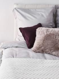 Poszewka na poduszkę z aksamitu Dana, 100% aksamit bawełniany, Ciemny fioletowy, S 40 x D 40 cm