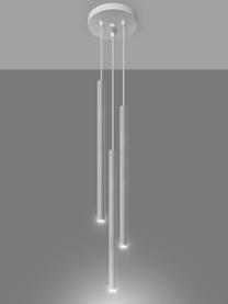 Lámpara de techo artesanal Fideus, Cable: plástico, Blanco, Ø 20 cm