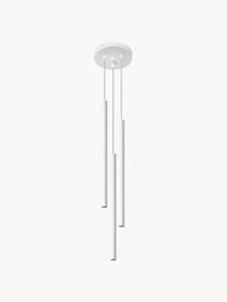 Lámpara de techo artesanal Fideus, Cable: plástico, Blanco, Ø 20 cm