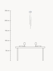 Handgefertigte Pendelleuchte Fideus, Weiss, Ø 20 cm