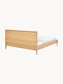 Houten bed Tammy met hoofdeinde, Hout met eikenhoutfineer, Eikenhout, B 160 x L 200 cm