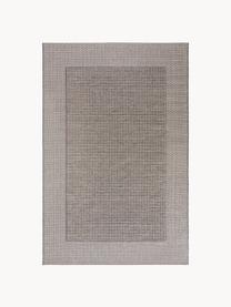 Tapis intérieur-extérieur River, 100 % polypropylène, Blanc crème, bleu, larg. 100 x long. 150 cm (taille S)