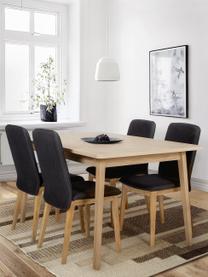 Houten eettafel Skagen, 180 - 90 cm, Tafelblad: eikenhoutfineer, Poten: eikenhout, Eikenhout, B 180 x D 90 cm