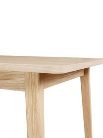 Houten eettafel Skagen, 180 - 90 cm, Tafelblad: eikenhoutfineer, Poten: eikenhout, Eikenhout, B 180 x D 90 cm