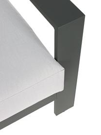 Set lounge de exterior Atlantic, 4 pzas., Estructura: aluminio con pintura en p, Tapizado: poliéster, Gris antracita, gris claro, Set de diferentes tamaños