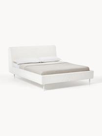 Měkká čalouněná postel Layla, Bílá, 180 x 200 cm
