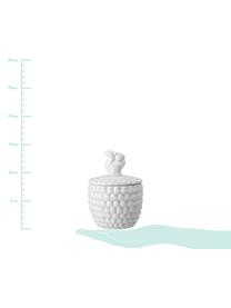 Bote Inca, Porcelana, Blanco, Ø 9 x Al 14 cm