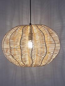 Lampada a sospensione in rattan Ufe, Paralume: rattan, Baldacchino: metallo verniciato a polv, Rattan, Ø 50 x Alt. 38 cm