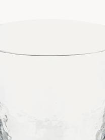 Verre à eau soufflé bouche, surface lisse Hammered, 4 pièces, Verre, soufflé bouche, Transparent, Ø 9 x haut. 10 cm, 250 ml