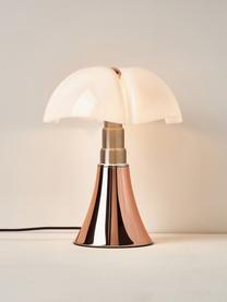 Stmívatelná stolní LED lampa Pipistrello, Nugátová, lesklá, Ø 27 cm, V 35 cm